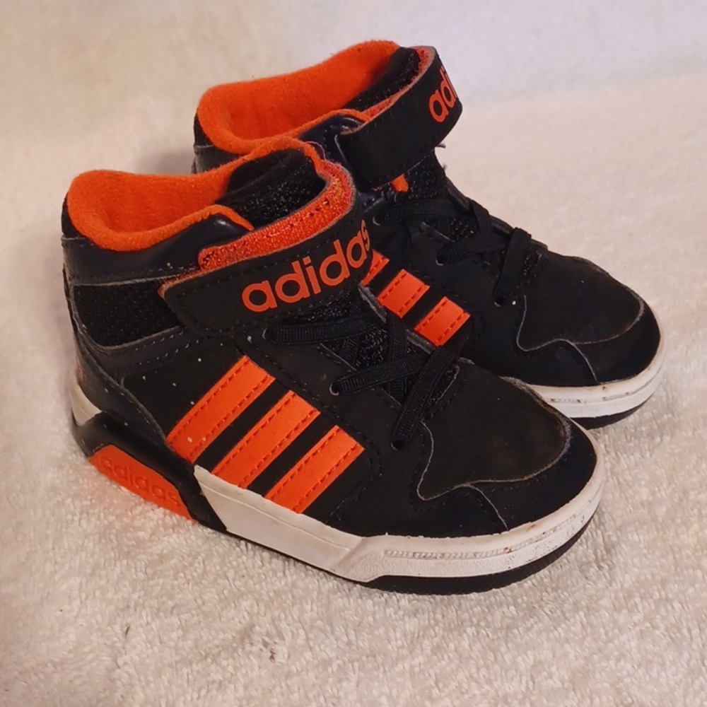 Adidas baby shoes size 5 high tops